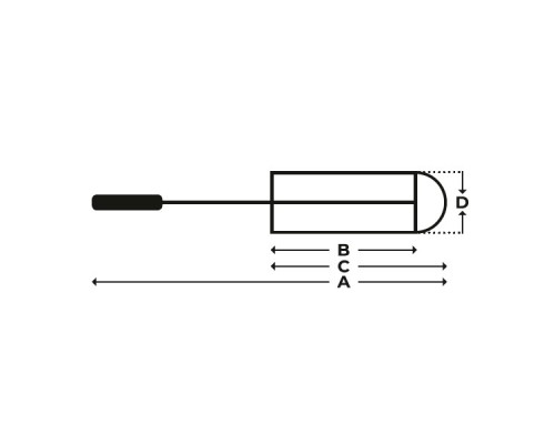 Ёршик Reitenspiess Bursten для мерных цилиндров, O 40 мм, длина 100/130/520 мм, с шерстяным наконечником, натуральная щетина (Артикул 80400334)