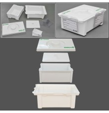 Емкость-контейнер полимерный п/п для дезинфекции и предстерилизационной обработки мед. изделий (с карманом) ЕДПО-3-02-2