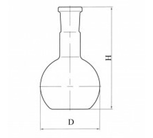 Колба плоскодонная П-1-100-29/32 со шлифом