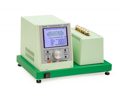 Аппарат ЛинтеЛ КАПЛЯ-20И для определения температуры каплепадения нефтепродуктов