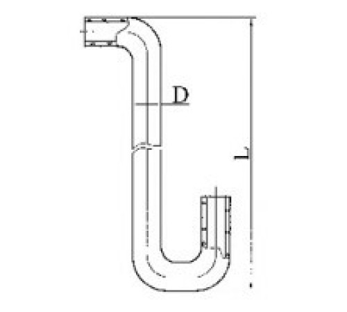 Трубка присоединительная к сорбционным трубкам ГФ 7.352.631