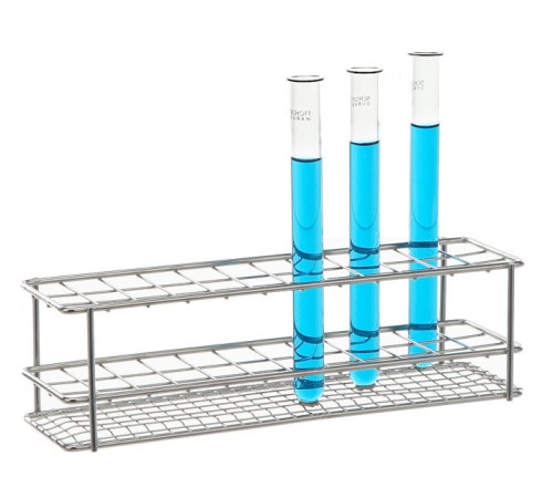 Штатив для пробирок Bochem, размеры 130x90x70 мм, на 24 пробирки, нержавеющая сталь