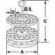 Штатив для пробирок Bochem, круглый, размеры 98x165, на 9 пробирок, нержавеющая сталь