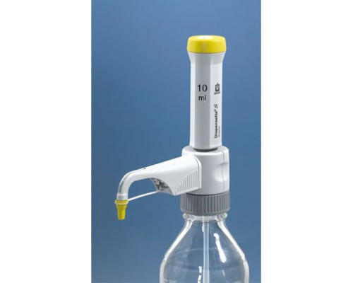 BRAND 4630240 Дозатор фиксированный S Dispensette Fix Organic для бутылок, 10 мл, без клапана, для органических растворителей, DE-M обозначения