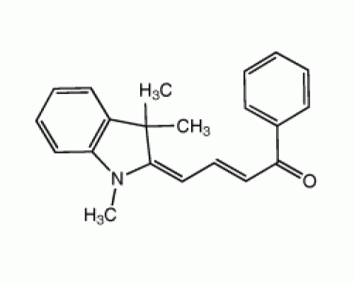 (2E, 4E) -1-фенил-4- (1,3,3-триметил-2-индолинилиден) -2-бутен-1-он, 95%, Alfa Aesar, 250 мг