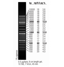 Маркер длин ДНК GeneRuler Mix, 21 фрагмент от 100 до 10000 п.н., готовый к применению, 0,1 мкг/мкл, Thermo FS